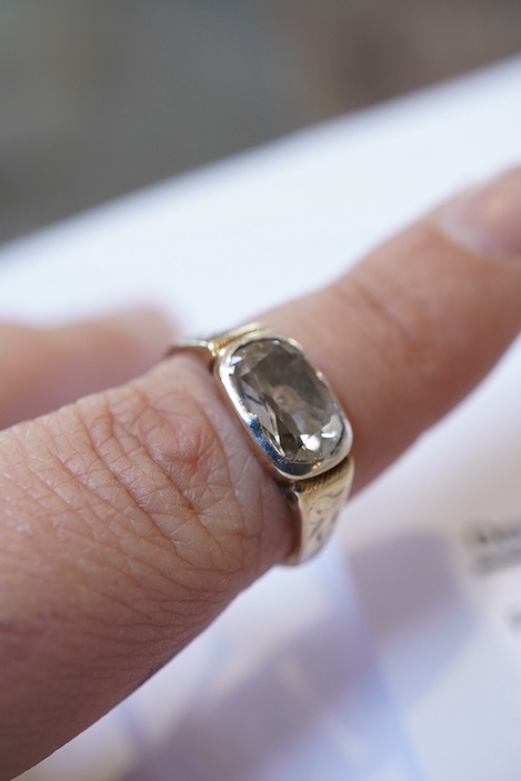 A rare Georgian/early Victorian diamond ring, first half 19th century